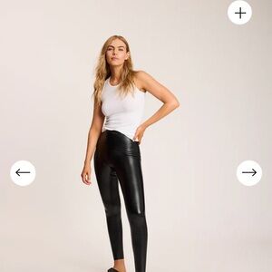 Commando Black Faux Leather Leggings